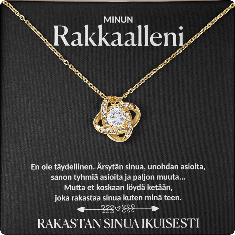 Rakkaalleni - Ikuisesti ruusu kaulakoru - Kulta