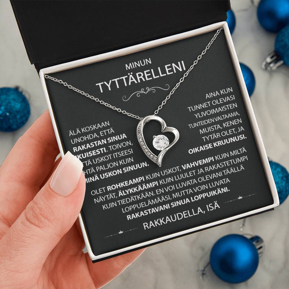 Tyttärelleni - Rakkaus Sydän kaulakoru