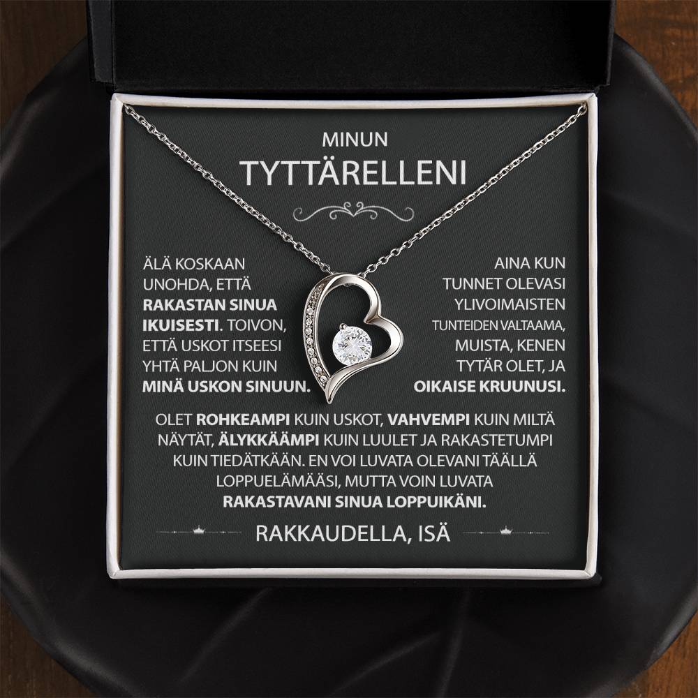 Tyttärelleni - Rakkaus Sydän kaulakoru