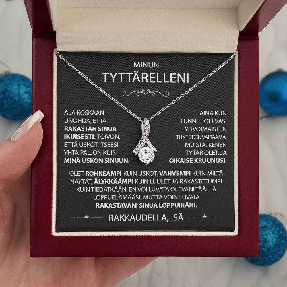 Tyttärelleni - Rakkaus riipus kaulakoru