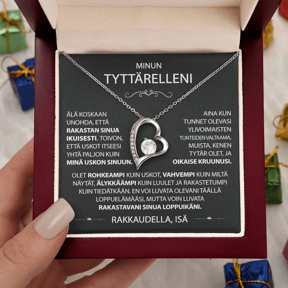 Tyttärelleni - Rakkaus Sydän kaulakoru