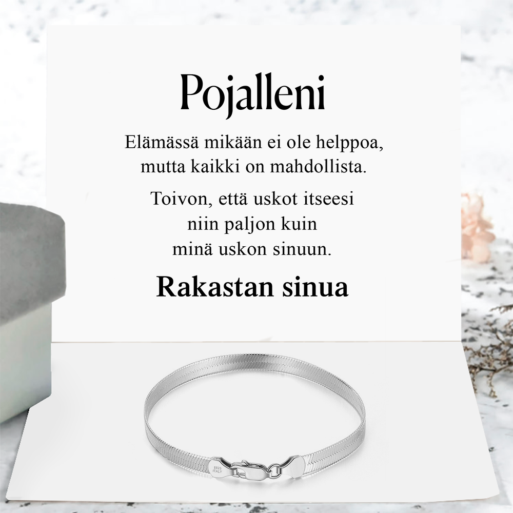 Pojalleni tai tyttärelleni - Älä koskaan unohda, että olen kanssasi.